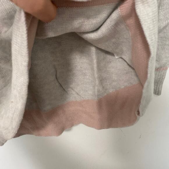 Market & Spruce Gray Knit Hoodie Sweatshirt Size Medium - Picture 3 of 5